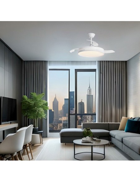 Togo Ventilador 3 Tonos de Luz Intensidad Regulable