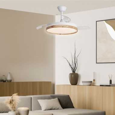 Ventilador Retráctil Togo Blanco/Haya