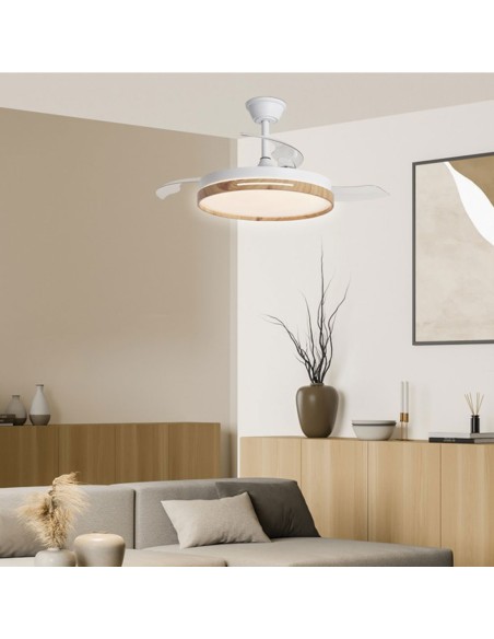 Ventilador Retráctil Togo Blanco/Haya
