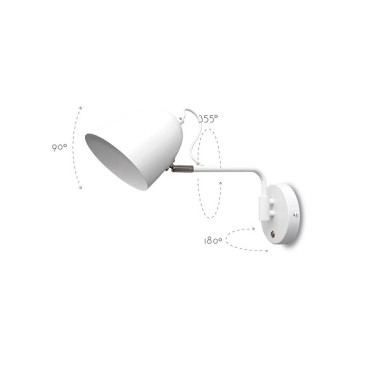 Lámparas de Pared Modernas Blancas y...