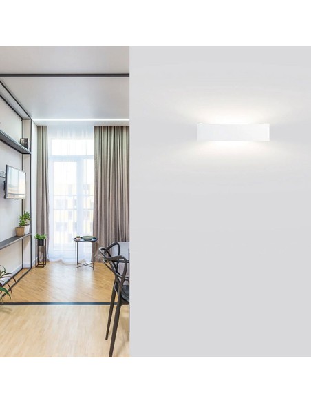 Aplique de Escayola Rectangular Luz Bidireccional