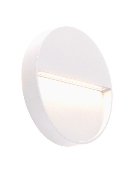 Apliques Exterior Tecnología Led Blanco Redondo