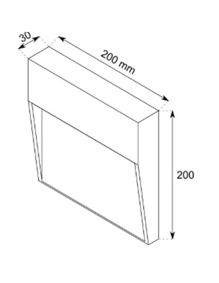 Aplique IP 65 Alta Luminosidad Blanco