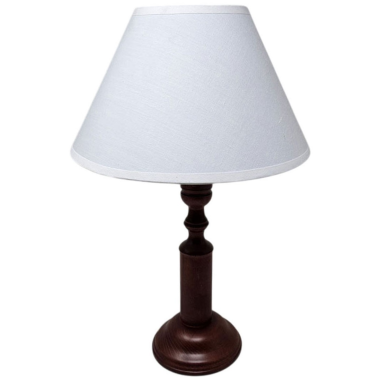 Lámpara de Sobremesa Madera Caoba