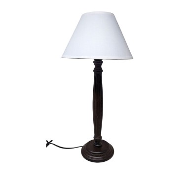 Sobremesa Alta Columna Talla Madera