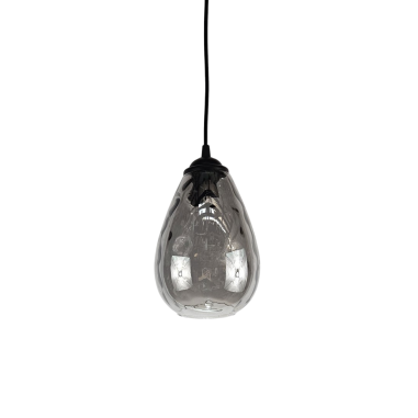 Lámpara Tulipa Cristal Fumé 15 CM
