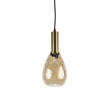 Lámpara Tulipa Cristal Ambar 15 CM