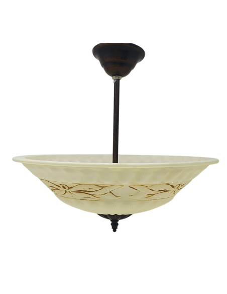 Lámpara Semiplafón Forja Marrón