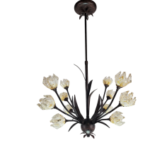 Lámpara Forja Marrón con...