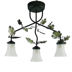 Lámpara con Hoja de Parra...