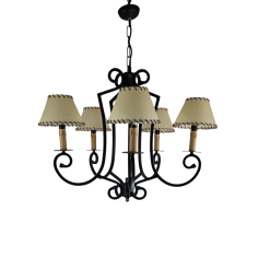 Lámpara Negra 5 Luces con...