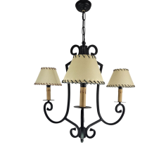 Lámpara Negra con Pantalla...