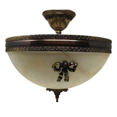 Lámpara Semiplafón Bronce...