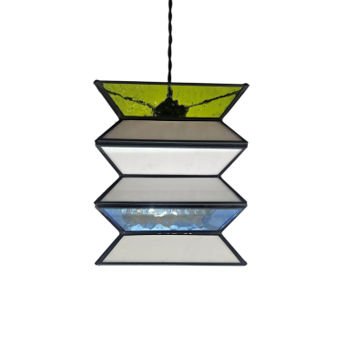 Farol Acordeón Opalina Blanco y Colores