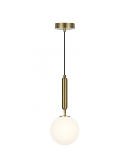 Lámpara de Techo Cuero Bola Opal