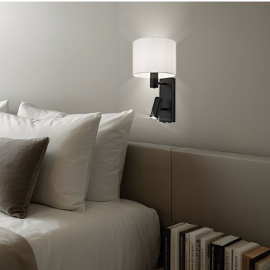 Aplique Negro Dormitorio y Lector...