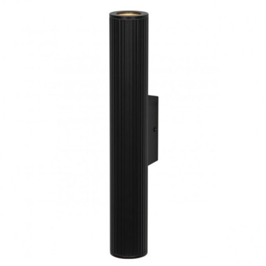 Aplique Exterior GU10 Luz Bidireccional Negro