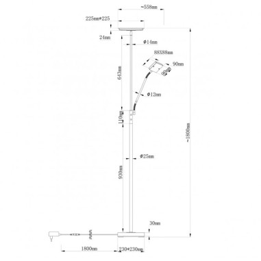 Lámpara Pie Low Cost