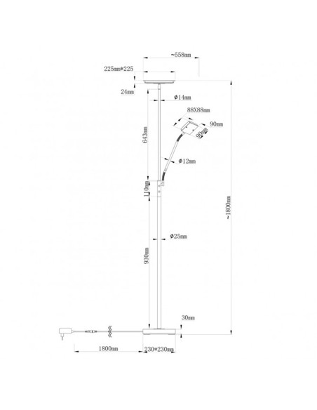 Lámpara Pie Low Cost