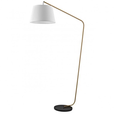 Lámpara de Pie de Salón Arco Cuero...