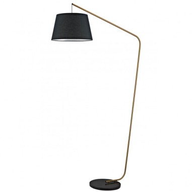 Lámpara de Pie de Salón Arco Cuero...