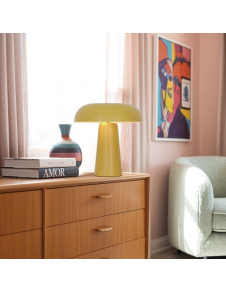 Lámpara de sobremesa amarilla barata