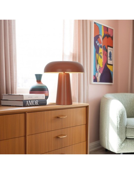 Lámpara de Mesa Metal Fantasía Rojo