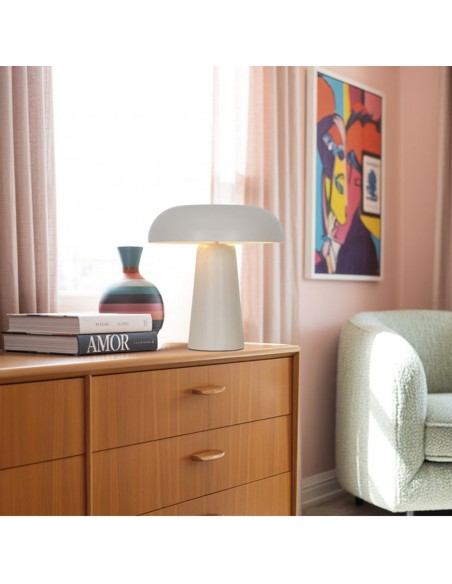 Lámpara de sobremesa metal color tierra