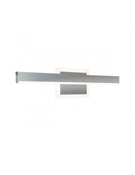 Aplique de pared cromo para espejo con doble luz