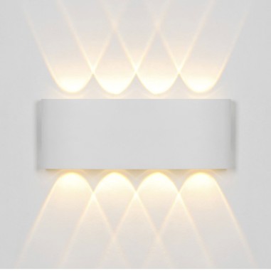 Oferta aplique exterior blanco doble luz