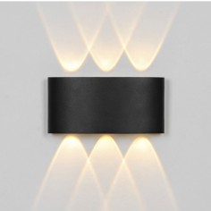 Aplique negro para exteriores