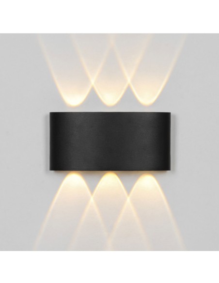 Aplique negro para exteriores