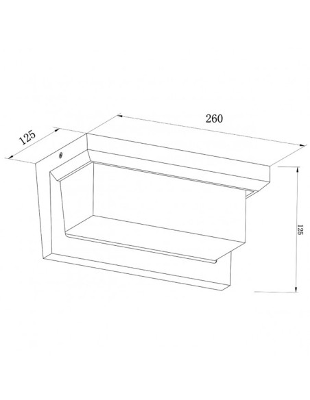 Aplique Exterior 12W Blanco IP65