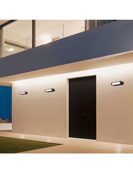 Iluminación Exterior Led Negra Cabezal Orientable