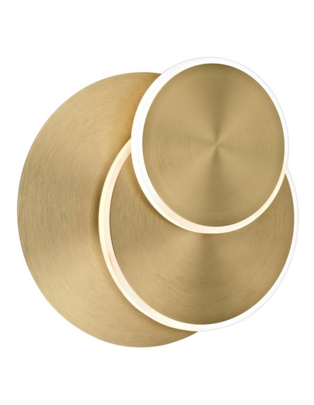 Aplique led latón círculos orientables