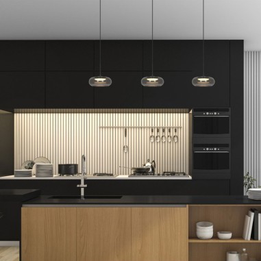 Lámpara Led Cristal Fumé