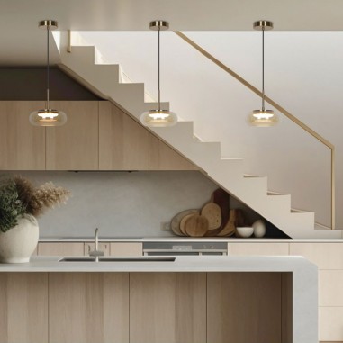 Lámpara Led Cristal Ambar