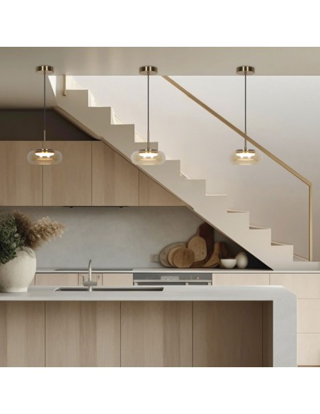 Lámpara Led Cristal Ambar