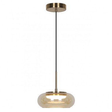 Lámpara de techo led cristal ámbar