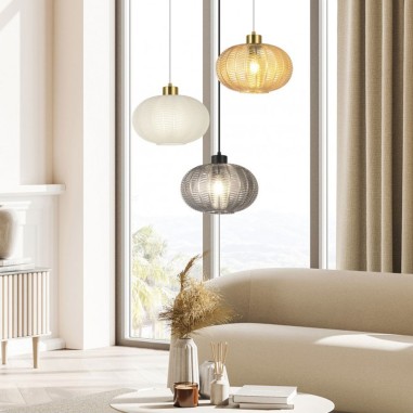 Lámpara Cristal Espiga Opal