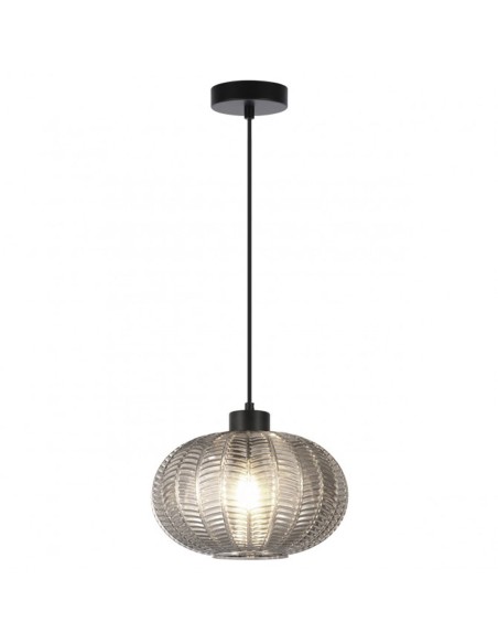 Lámpara cristal espiga fumé