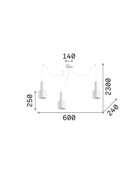 Lámpara Holly Dorada Puntos Desplazados