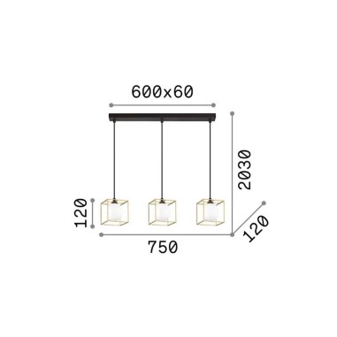 Lámpara Metal Negro Lingoto