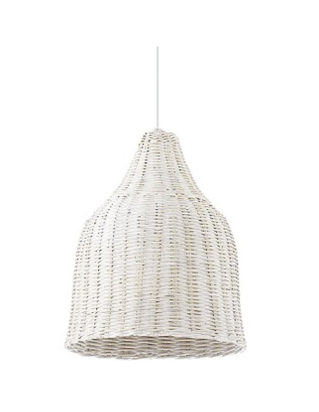 Lámpara mimbre Haunt blanca