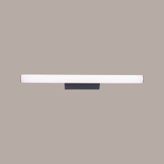 Aplique baño Antiga alargado negro 3000K