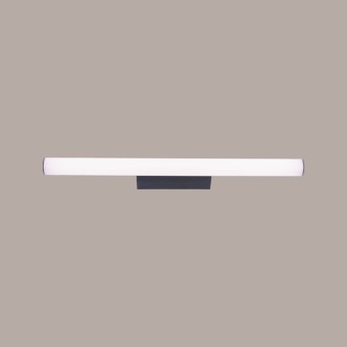 Aplique baño Antiga alargado negro 3000K