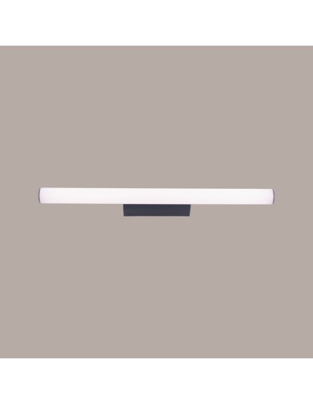 Aplique baño Antiga alargado negro 3000K