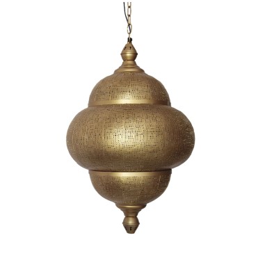 Farol marroquí dorado