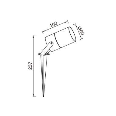 Piqueta para Exterior Marrón
