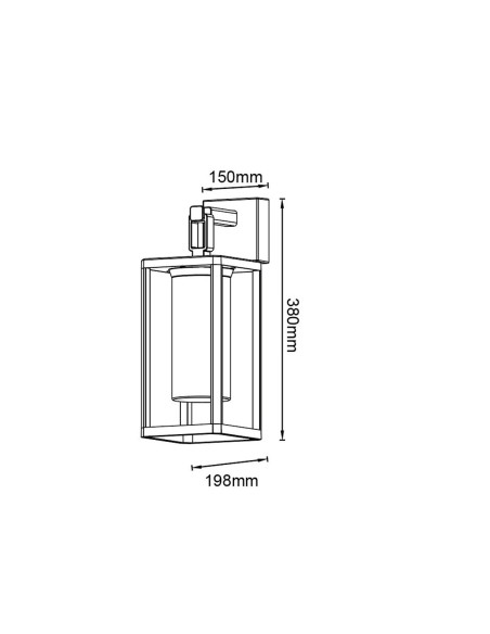 Aplique de Exterior Moderno Blanco